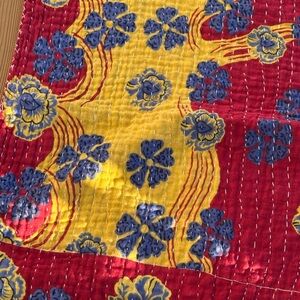 K16 Twin Reversible Kantha Vibrant Quilt